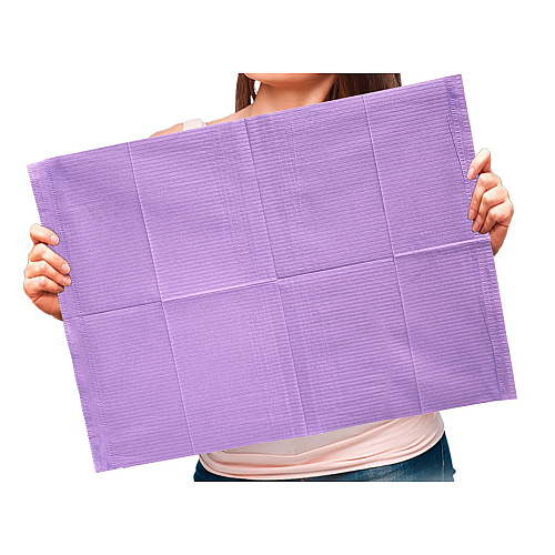 Adenna Dental Bibs Violet 18 X13 4x125, Case Of 500 (BIB745V)