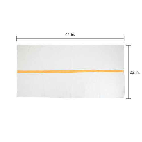 Power Gym Bath Towel 22x44 Gold Stripe - Case Of 60 (PWR-2244-6GLDCS-CS)