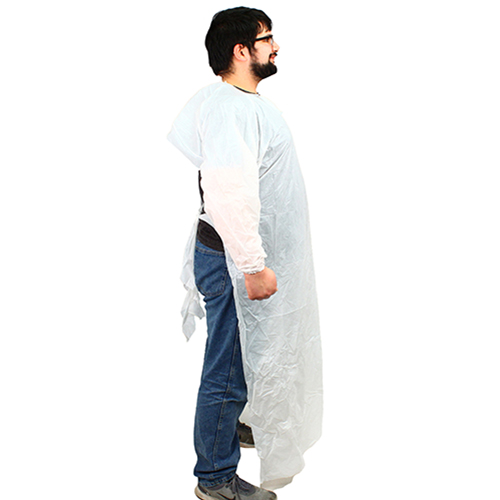Impact 60 In. Isolation Gown L/s Elastic Wrists, White, 100/cs, Case Of 100 (MCPE-60W)