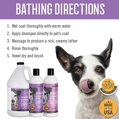 Tough Stuff Skunked! Deodorizing Pet Shampoo, Original - 16 Oz Bottle (816SHP)