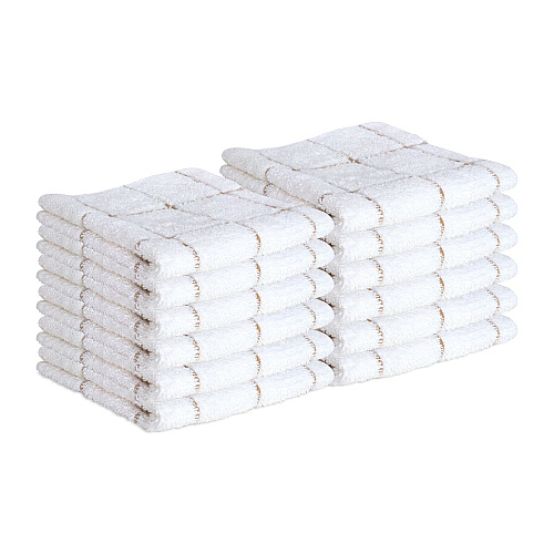Cooks Linen Dishcloth 12x12 Tan - Case Of 144 (DISH-TAN-CS)