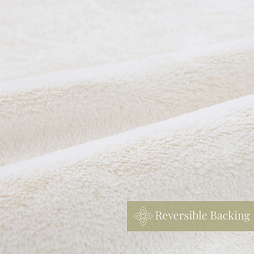 Aston & Arden Cottontail Faux Fur Throw 50x70 Ivory - 1 Blanket (P-TH-FF-5070-IV)