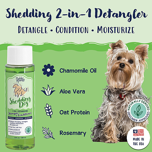 Bobbi Panter Signature Deshedding Dog Shampoo Conditioner (13 Oz) - Case Of 12 (BP00030-CS)