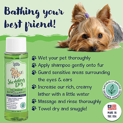 Bobbi Panter Signature Deshedding Dog Shampoo Conditioner (13 Oz) - Case Of 12 (BP00030-CS)