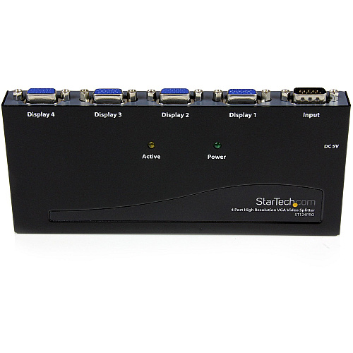 StarTech 4 Port High Res Vga Video Splitter (ST124PRO)