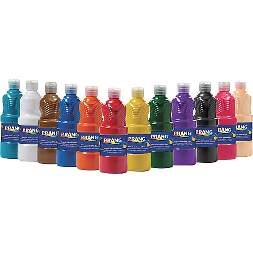 Prang Ready-to-Use Tempera Paint, Green, 16 oz Dispenser-Cap Bottle (21604)
