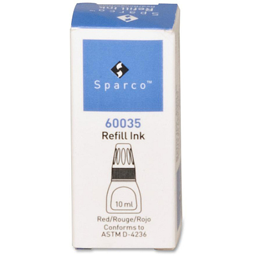 Sparco Stamp Refill Inks 1 Each - Red Ink - 0.34 fl oz - Red (60035)