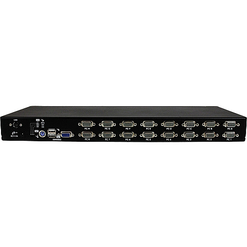 StarTech 16 Port 1u Rackmount Usb Ps/2 Kvm Switch (SV1631DUSB)