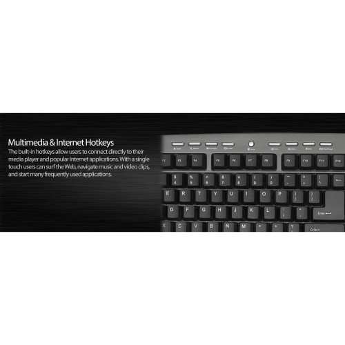Adesso Wintouch Full Size Usb Touchpad Keyboard (AKB430UG)