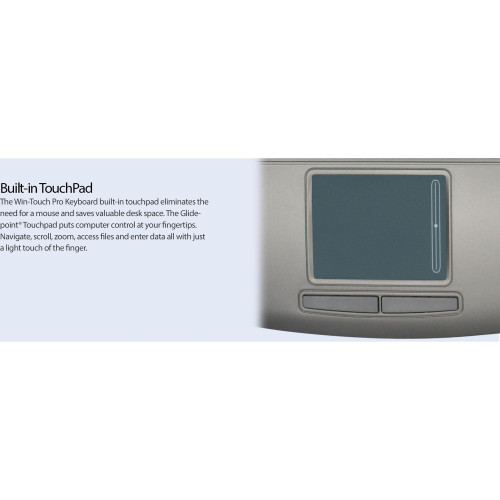 Adesso Wintouch Full Size Usb Touchpad Keyboard (AKB430UG)