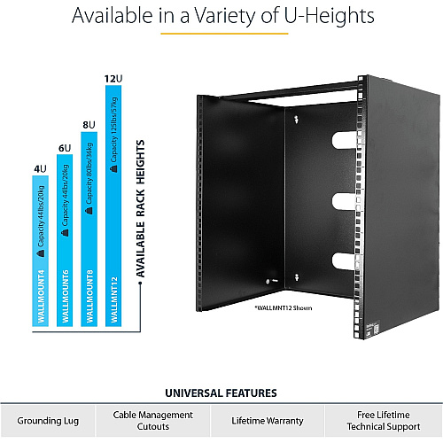 StarTech 6u Wall Mount Rack (19in) - 14in Deep (WALLMOUNT6)