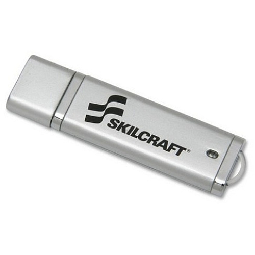 SKILCRAFT 2GB USB 2.0 Flash Drive 2 GB - USB 2.0 - 30 MB/s Read Speed - 20 MB/s Write Speed - Silver - Lifetime Warranty - 1 / Each (7045015584986)
