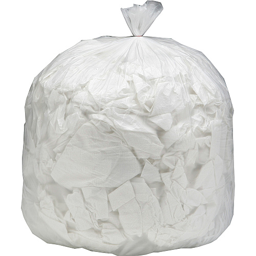 AbilityOne 8105015574983, SKILCRAFT High Density (HDPE) Coreless Roll Can LinersNatural, 33 gal, 12 microns, 33" x 40", Natural, 250/Box