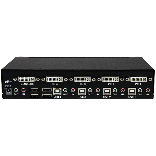 StarTech 4 Port High Res Usb Dvi Audio Kvm Switch (SV431DVIUAHR)