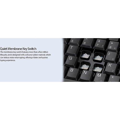 Adesso Mini Usb Keyboard W/ps/2 Adaptor (AKB110B)