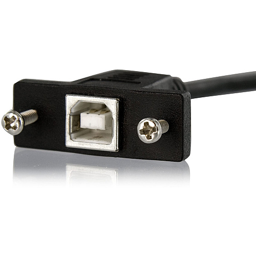 StarTech 1 Ft Panel Mount Usb Cable B To B - F/m (USBPNLBFBM1)