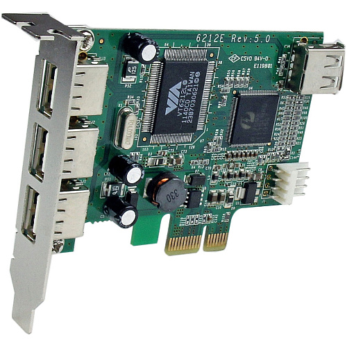 StarTech 4 Port Lp Pci Express Usb Card (PEXUSB4DP)