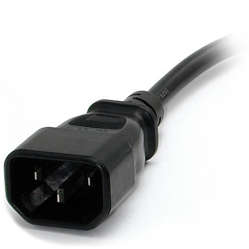 StarTech 1ft Power Extension Cord C14 To 5-15r (PAC100)
