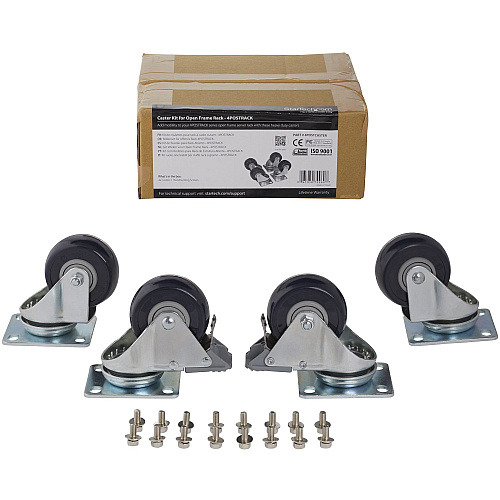StarTech 4postrack Caster Kit For Open Frame Rack (4POSTCASTER)