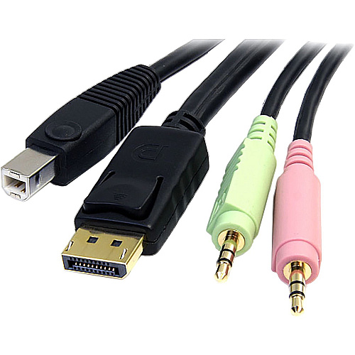 StarTech 4in1 Usb Displayport Kvm Switch Cable (DP4N1USB6)