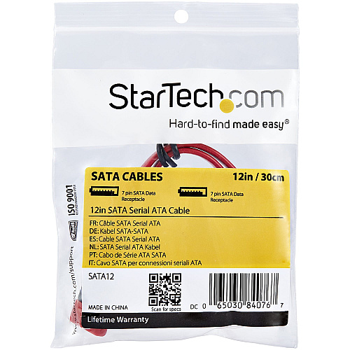 StarTech 12in Sata Serial Ata Cable (SATA12)