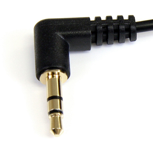 StarTech 3ft 3.5mm Right Angle Stereo Audio Cable (MU3MMS2RA)