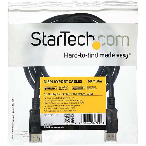 StarTech 30ft Latching Displayport Cable (DISPLPORT30L)