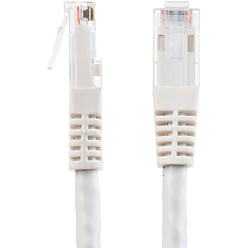StarTech 15ft Cat6 Ethernet Cable White Cat 6 Poe (C6PATCH15WH)
