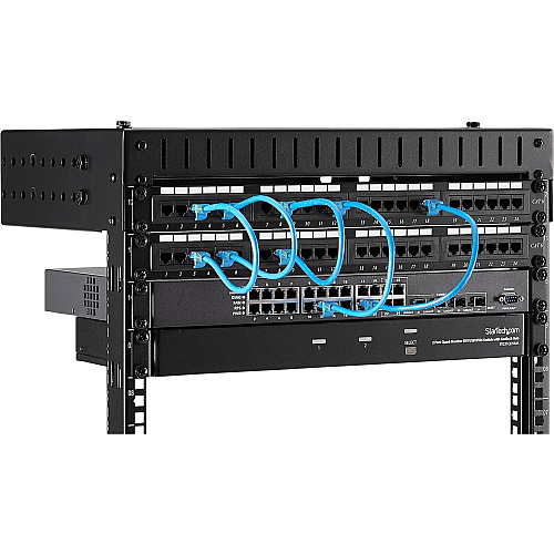 StarTech 8u Wall Mount Network Rack Adj 12-20in (RK812WALLOA)