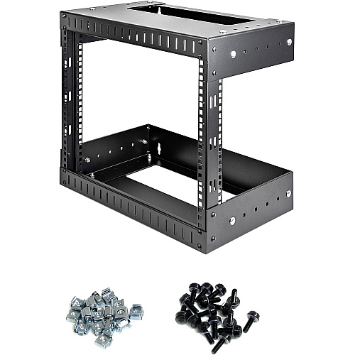 StarTech 8u Wall Mount Network Rack Adj 12-20in (RK812WALLOA)