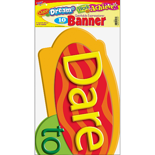 TREND Dare To Dream Expressions Banner 10 ft Height - Assorted (T25053)
