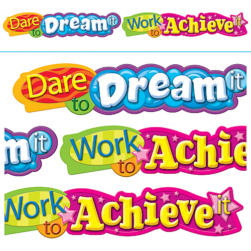 TREND Dare To Dream Expressions Banner 10 ft Height - Assorted (T25053)