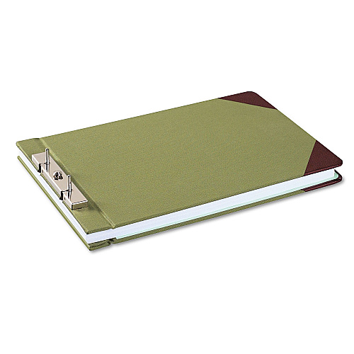 Wilson Jones Canvas Sectional Storage Post Binder, 2 Posts, 3" Capacity, 8.5 x 14, Green (27831)