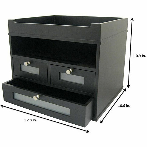 Victor Midnight Black Collection Tidy Tower Organizer (55005)
