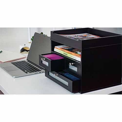 Victor Midnight Black Collection Tidy Tower Organizer (55005)