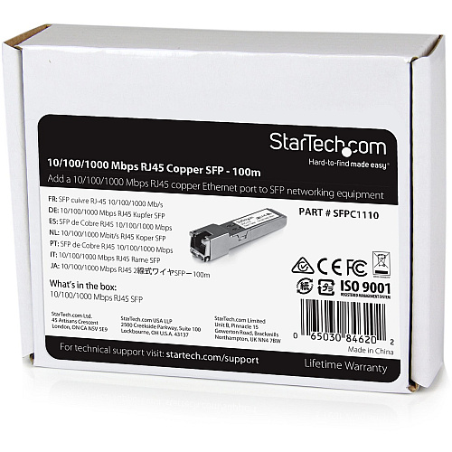 StarTech Cisco Sfp-ge-t Comp. Sfp - 1gbe (SFPC1110)