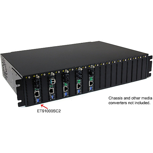 StarTech Gigabit Ethernet Mm Fiber Converter Sc (ET91000SC2)