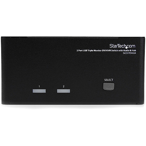 StarTech 2 Port Triple Monitor Dvi Usb Kvm (SV231TDVIUA)