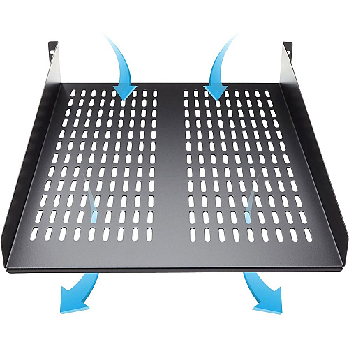 StarTech 2u 22in Vented Fixed Rack Mount Shelf (CABSHELF22V)