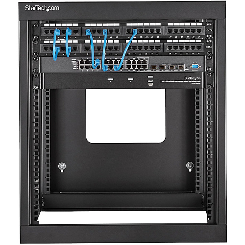 StarTech 12u Open Frame Wall Mount Server Rack (RK1219WALLOH)