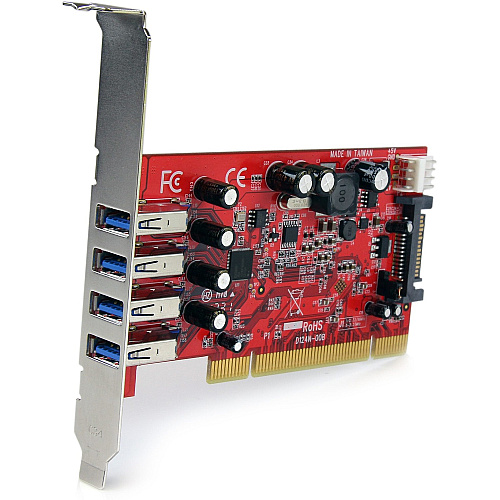 StarTech 4 Port Pci Usb 3.0 Card W/ Sata Power (PCIUSB3S4)