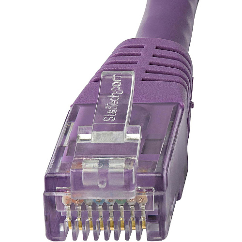 StarTech 25ft Cat6 Ethernet Cable Purple Cat6 Poe (C6PATCH25PL)