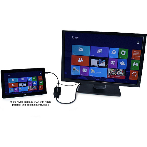 StarTech Micro Hdmi To Vga Adapter With Audio (MCHD2VGAA2)