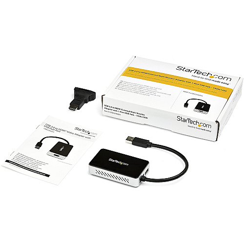 StarTech Adapter, Usb 3.0 To Hdmi +1-port Usb Hub (USB32HDEH)