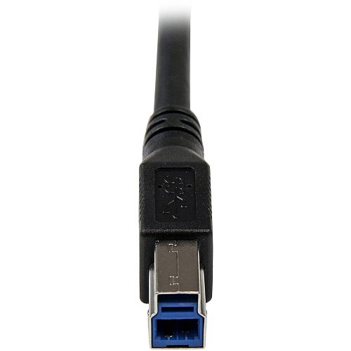 StarTech 1m Black Usb 3 Cable Right Angle A To B (USB3SAB1MRA)