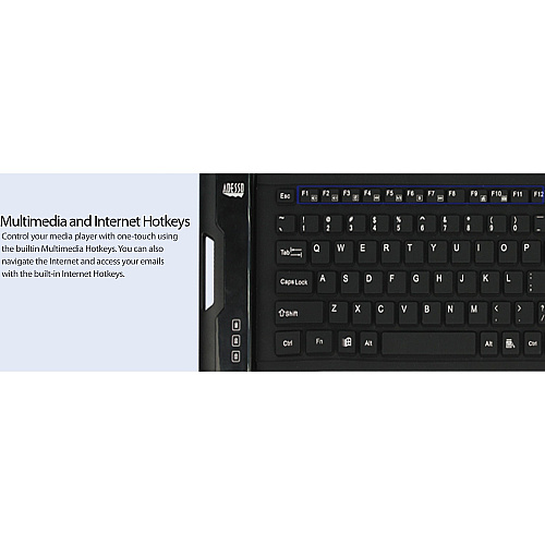 Adesso Antimicrobial Waterproof 108-key Usb (AKB222UB)