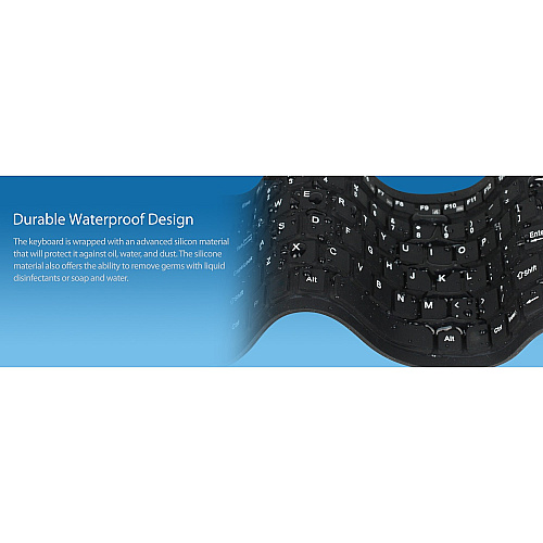 Adesso Antimicrobial Waterproof 108-key Usb (AKB222UB)