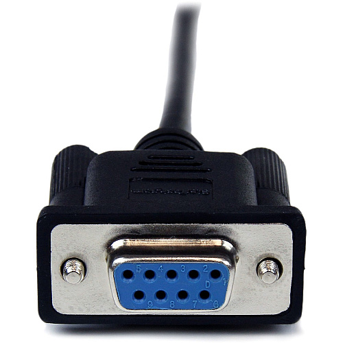 StarTech 1m Black Db9 Rs232 Null Modem Cable F/m (SCNM9FM1MBK)