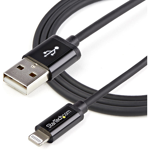 StarTech 1m Black 8-pin Lightning To Usb Cable (USBLT1MB)