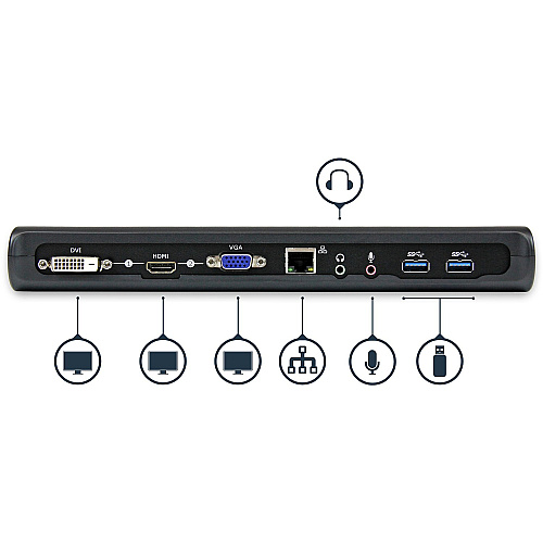 StarTech Docking Station - Usb 3.0 Hdmi & Dvi/vga (USB3SDOCKHDV)